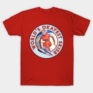 World's Okayest Skier Vintage T-Shirt